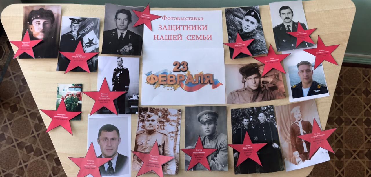 Фотовыставка «Защитники нашей семьи».