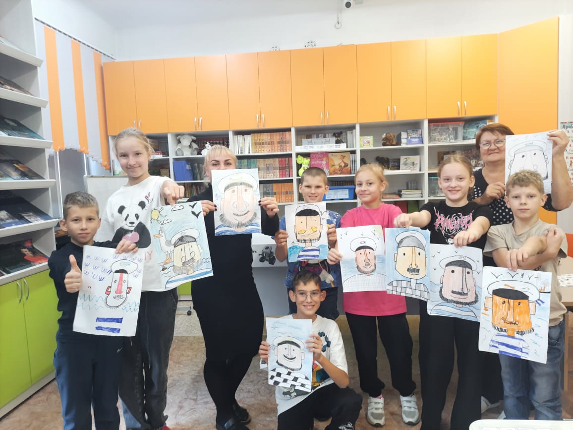Занятие в школьной мультстудии.
