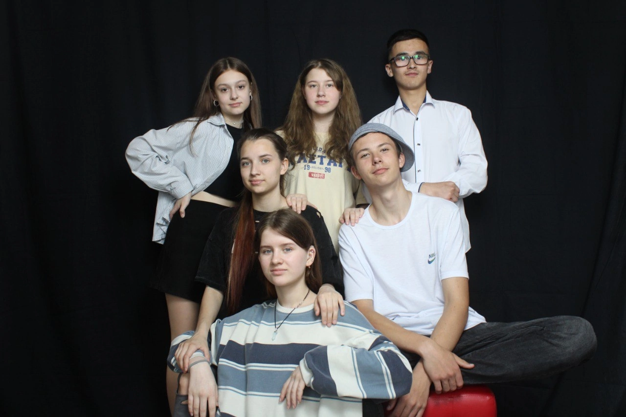 Занятие в фотостудии.