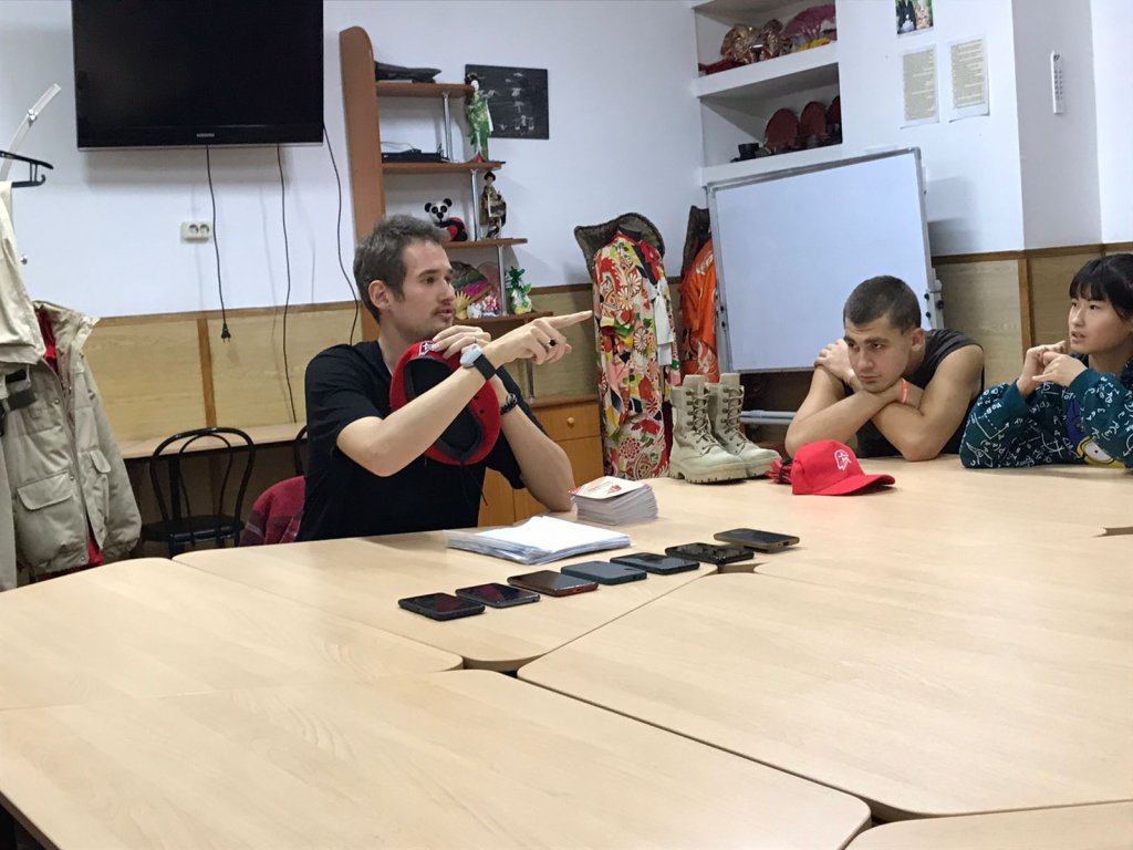Занятие в отряде «Сокол».
